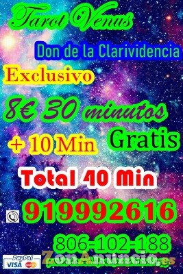 Videntes promo de 30 min 8 euros + 10 min de regalo