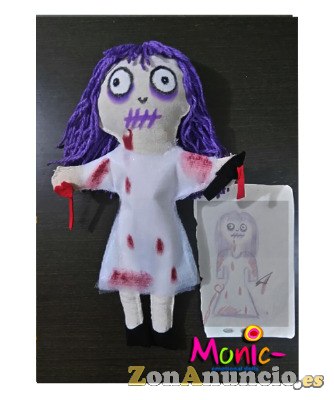 MUÑECAS GOTICAS DE TELA HECHAS A MANO, UNICAS