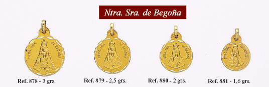 MEDALLA SANTA BEATRIZ EN ORO Y EN PLATA.