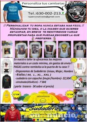 REGALOS Y ROPA PERSONALIZADA
