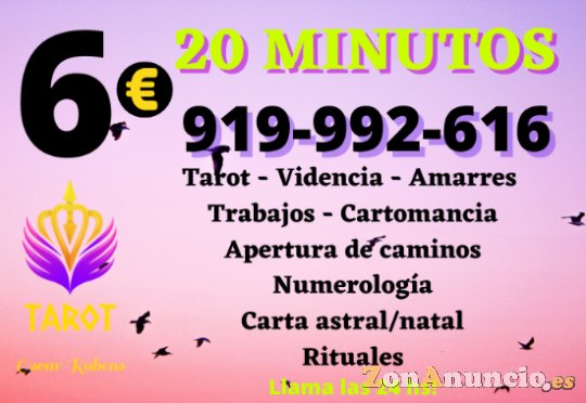 Todo el año consultanos el tarot por 20 minutos 6 euros