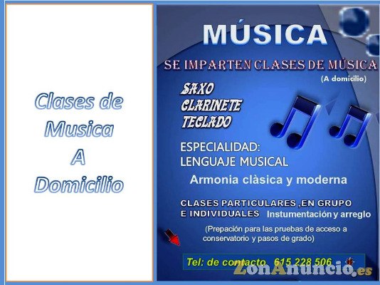 CLASES DE MUSICA A DOMICILIO