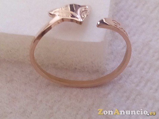 ANILLO DE CHICA BAÑO DE ORO ROSA
