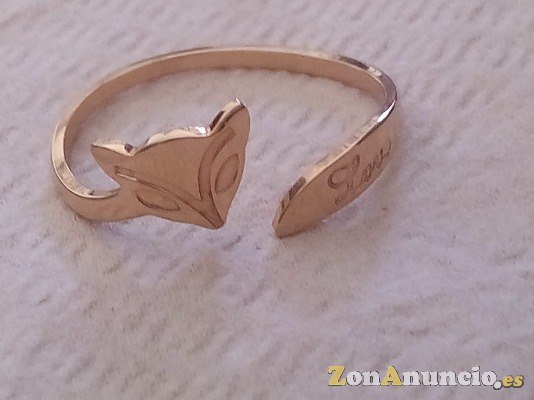 ANILLO DE CHICA BAÑO DE ORO ROSA