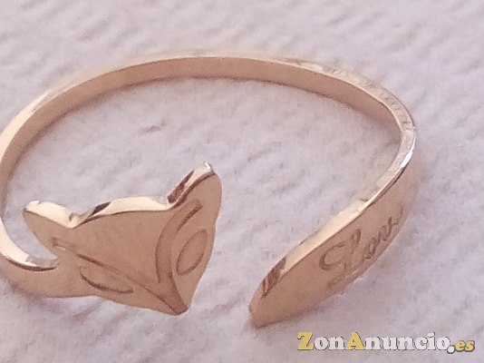 ANILLO DE CHICA BAÑO DE ORO ROSA