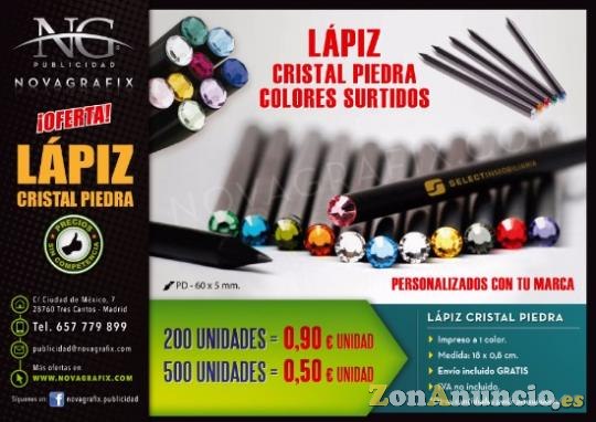 Lápiz cristal piedra colores surtidos
