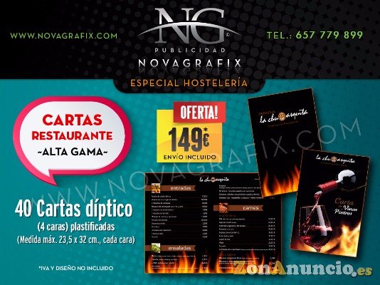 Cartas restaurantes