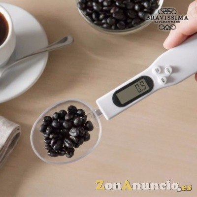 CUCHARA MEDIDORA CON BÁSCULA DIGITAL BRAVISSIMA KITCHEN