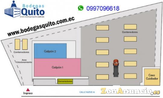 BODEGAS Y CONTENEDORES AL NORTE DE QUITO