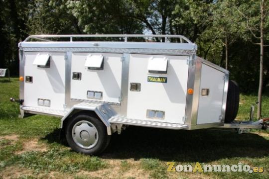 Remolque de aluminio para perros de razas grandes