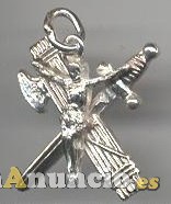 CRISTO de la LEGION en oro y plata