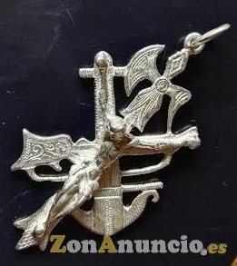 CRISTO de la LEGION en oro y plata