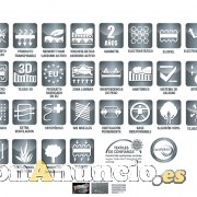 Colchón Memory Lux viscoelástica y carbono activo