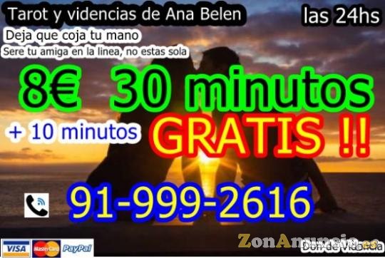 tarot,10min gratis mas 30min en total 40 por 8 euros