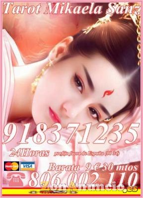 Tarot Mikaela Sanz 918 371 235 desde 4€ 15 mmtos.