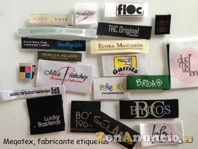 Etiquetas ropa tejidas para tejanos
