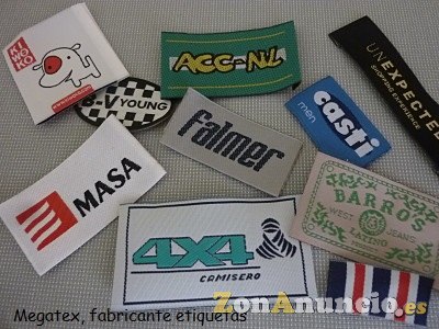 Etiquetas ropa tejidas para tejanos