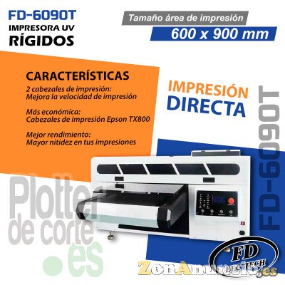Nueva impresora UV plana de 60x90 cm profesional