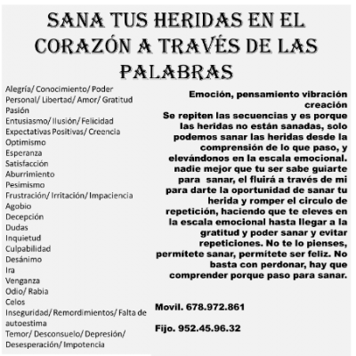 APRENDE DE LA REALIDAD, SANA TU VIDA TU MISMO.