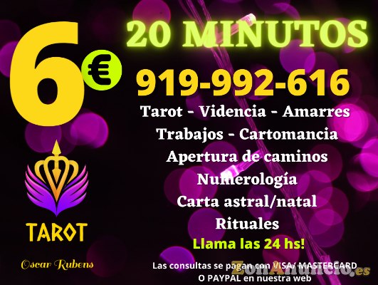 ¿Esa personita me piensa? Tarot  6 euros los 20 minutos