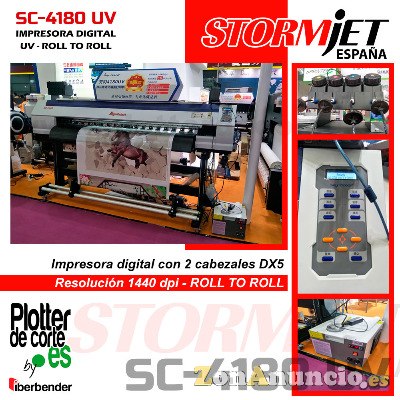 NUEVA impresora roll to roll bobina tintas UV calidad
