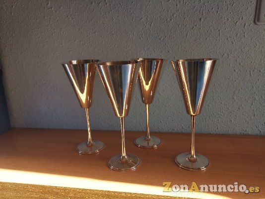 copas de cava plateadas