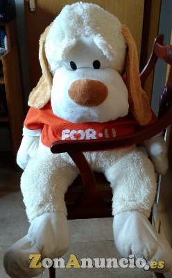 PERRO PELUCHE GRANDE. 90 CM