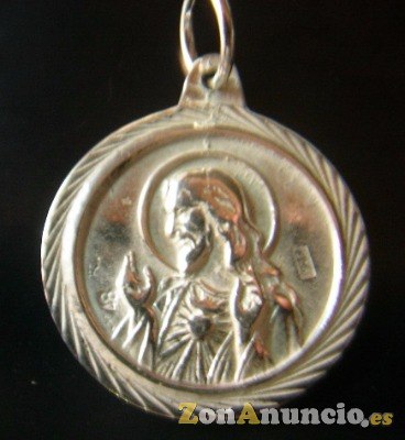 MEDALLA SAGRADO CORAZON DE MARIA EN ORO Y PLATA