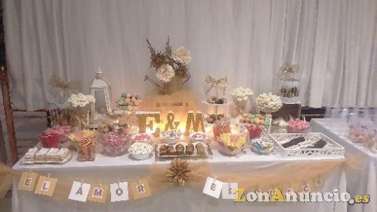 MESAS DULCES PARA BODAS, BAUTIZOS ,COMUNIONES ETC..