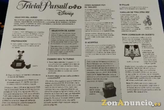JUEGO TRIVIAL PURSUIT DISNEY DVD DE HASBRO