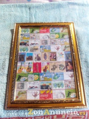 VENDO CUADRO ECHO CON SELLOS DE ESPAÑA POR 10 EUROS