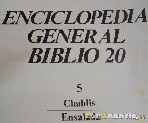 ENCICLOPEDIA GENERAL BIBLIO 20