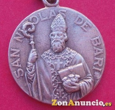 MEDALLAS SAN NICOLAS DE BARI EN ORO Y EN PLATA.