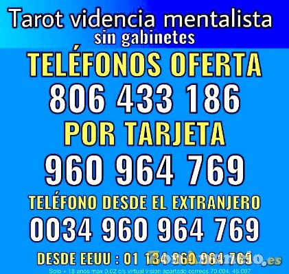 EFICAZ VIDENTE TAROT CONSULTA PRECIO GRATIS AMARRES AMOR