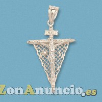 CRISTO de los gitanos en oro y plata