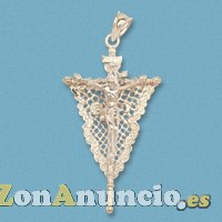 CRISTO de los gitanos en oro y plata