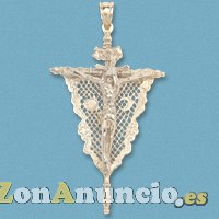 CRISTO de los gitanos en oro y plata