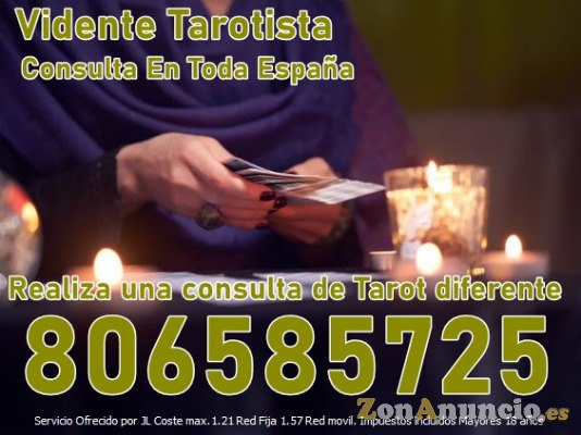 Tarot 806 585 725 Consultas Videncia y Tarot