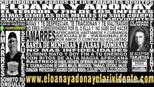 TRABAJO DE AMOR BRUJO ADONAY