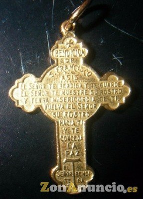 MEDALLAS, LLAVES y CRUCES bendicion San Francisco
