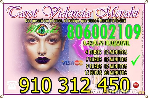 TAROT VISA 4 EUROS 15MINUTOS 910312450/806002109