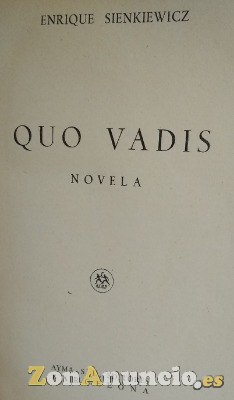 NOVELA - QUO VADIS