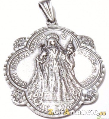 MEDALLAS SANTA AGUEDA EN ORO Y EN PLATA.