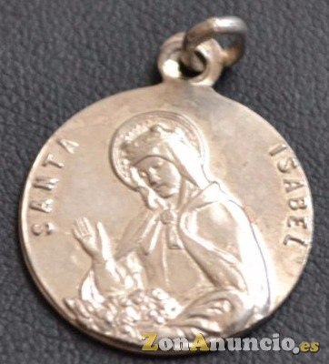 MEDALLA SANTA ISABEL EN ORO Y EN PLATA.