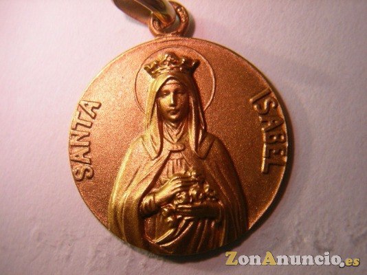 MEDALLA SANTA ISABEL EN ORO Y EN PLATA.