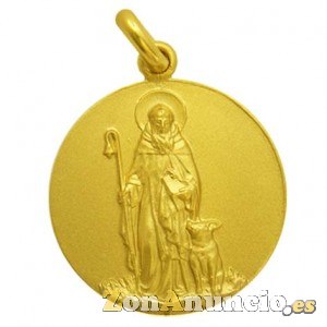 MEDALLA SAN ANTONIO ABAD EN ORO Y EN PLATA.