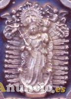 MEDALLA VIRGEN DE LOS ANGELES EN ORO Y EN PLATA.