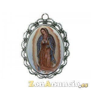 Medallas de virgenes y santos en esmalte