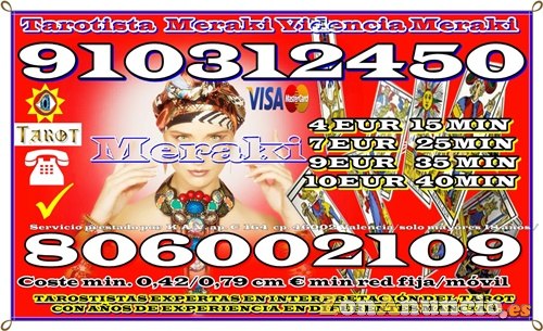 TAROT Y VIDENCIA VISA 7€ 25.min.  910312450