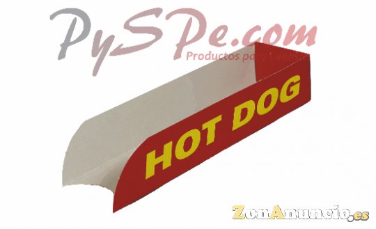 Barquetas hot dog - 500 Uds